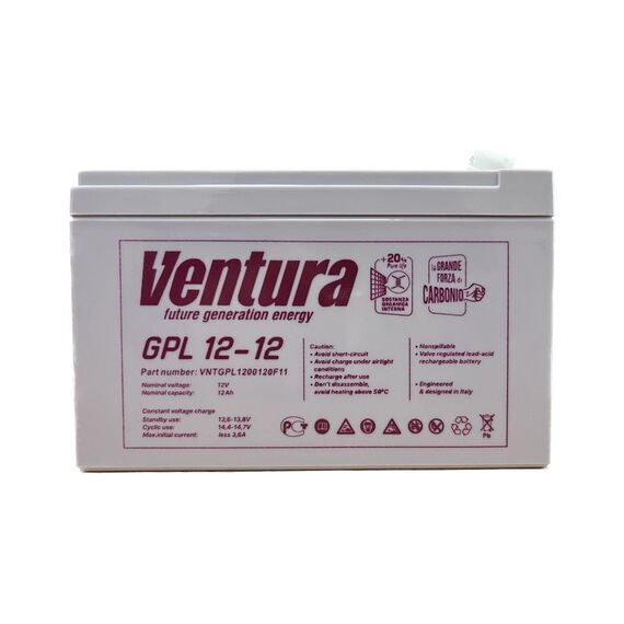 Аккумулятор Ventura GPL 12-12 AGM - фото товара 1