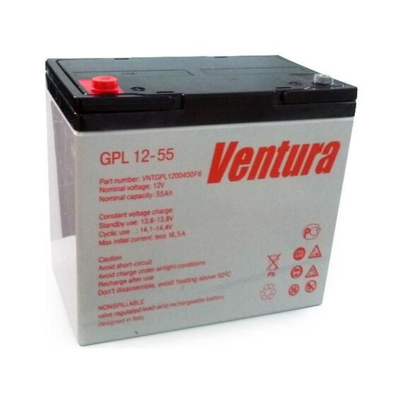 Акумулятор Ventura GPL 12-55 AGM - фото товару 1