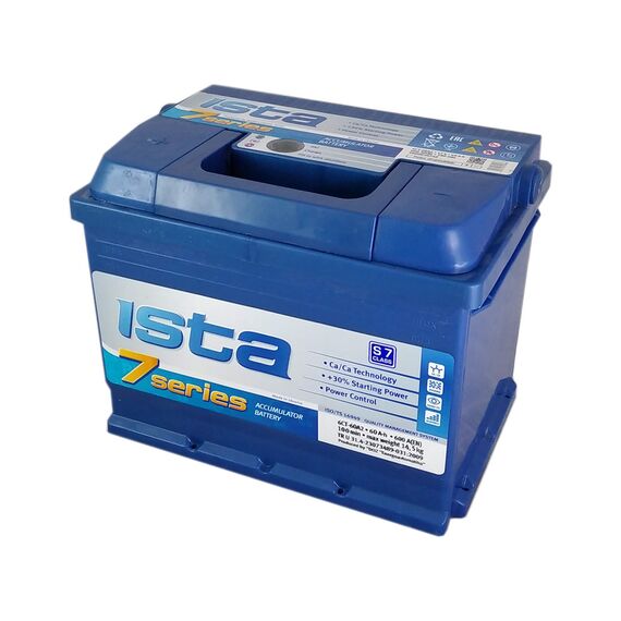 Акумулятор автомобільний Ista 7 Series 60 Ah 600 En - фото товару 1