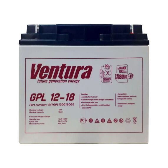 Аккумулятор Ventura GPL 12-18 AGM - фото товара 1
