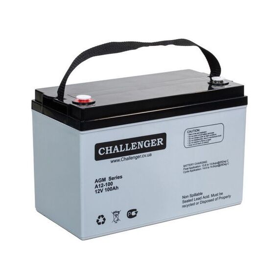 Акумулятор Challenger A12-100 AGM - фото товару 1