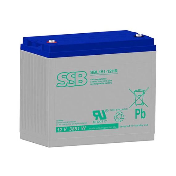 Акумулятор SSB SBL151-12HR AGM - фото товару 1
