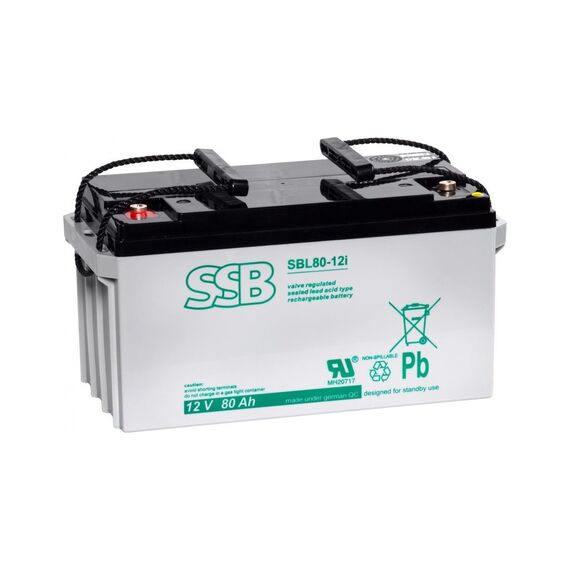 Акумулятор SSB SBL80-12i AGM - фото товару 1