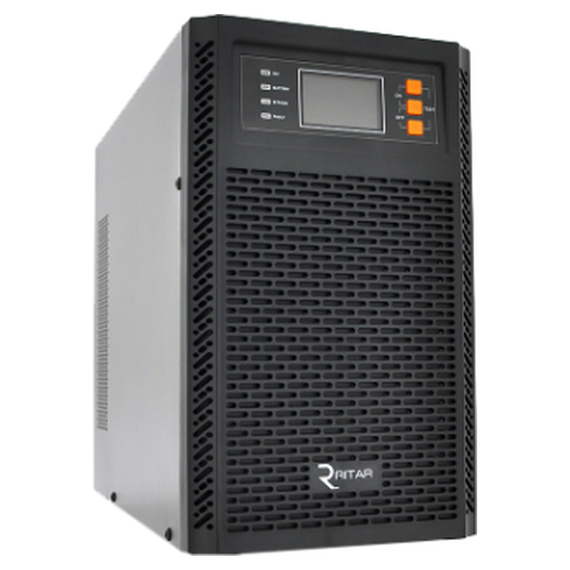 Источник бесперебойного питания Ritar Online PT-2KL-LCD, RACK 2000VA (1800 Вт), 72 В, 5А (под наружные аккумуляторы) - фото товара 1