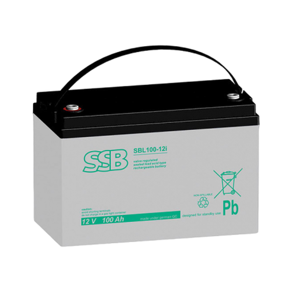 Акумуляторна батарея SSB Battery SBL100-12i AGM 12V 100Ah (C10) - фото товару 1