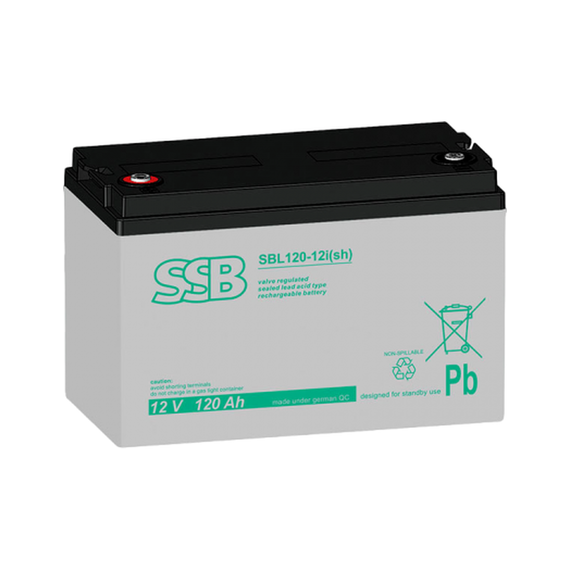 Аккумуляторная батарея SSB Battery SBL120-12i(sh) AGM 12V 120Ah (C10) - фото товара 1