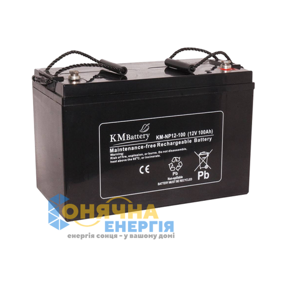 Акумуляторна батарея KM Battery KM 12-40 Ah GEL - фото товару 1