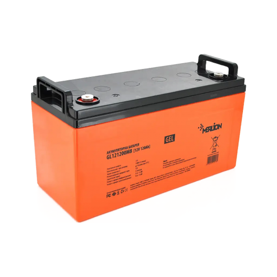 Акумуляторна батарея MERLION GL121200M8 12V 120 Ah - фото товару 1