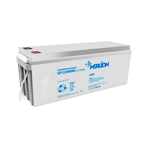Аккумуляторная батарея MERLION AGM 12 V 200 Ah - фото товара 1