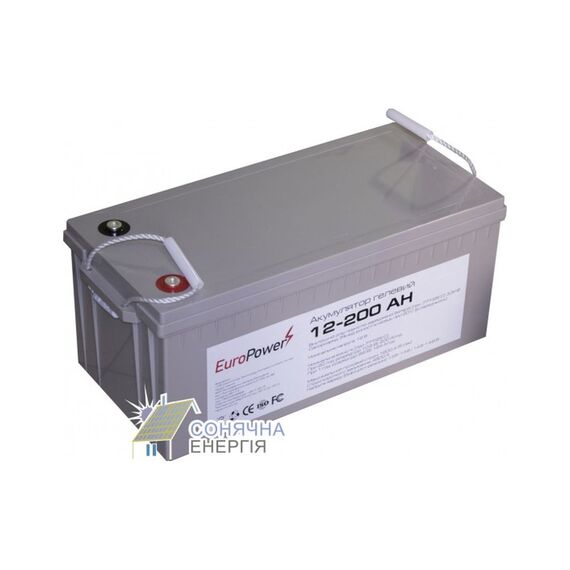 Акумуляторна батарея EuroPower GL12-200 Аh - фото товару 1