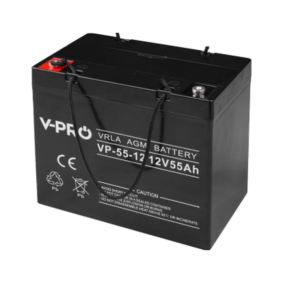 Акумуляторна батарея Volta Polska AGM VP 55 Ah 12V - фото товару 1