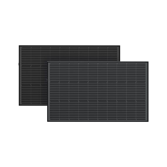Набір сонячних панелей EcoFlow 2*100 Solar Panel Стаціонарні - фото товару 1