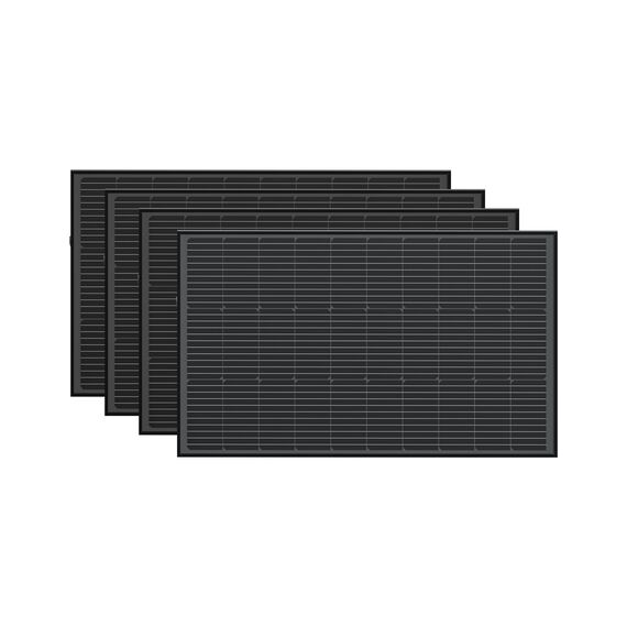 Набір сонячних панелей EcoFlow 4*100 Solar Panel Стаціонарні - фото товару 1