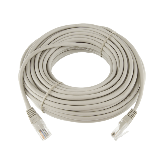 Патч-корд литий UTP RJ45 кат. 5Е 15 м (серый) - фото товара 1