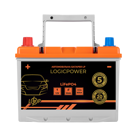 Автомобільний літієвий акумулятор LP LiFePO4 12V - 50 Ah (+ зліва) BMS 800А - фото товара 1