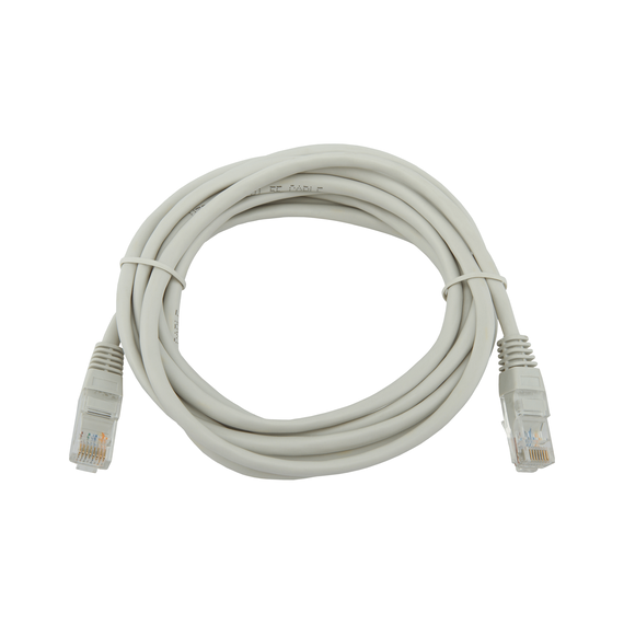 Патч-корд литий UTP RJ45 кат. 5Е 3 м (серый) - фото товару 1