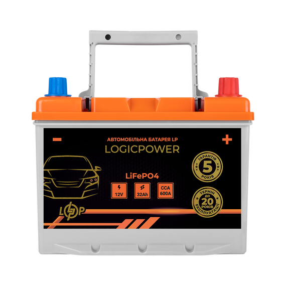 Автомобільний літієвий акумулятор LP LiFePO4 12V - 32 Ah (+ праворуч) BMS 600А - фото товара 1