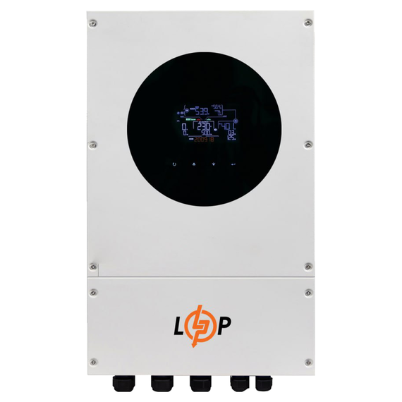 Гібридний сонячний інвертор (ДБЖ) LPW-V IV WP-6000VA (6000Вт) 48V 120A MPPT 120-450V ON-OFF GRID IP65 - фото товару 1