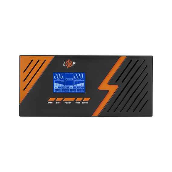 ДБЖ з правильною синусоїдою 12V LPM-PSW-1500VA (1050Вт) Black - фото товара 1