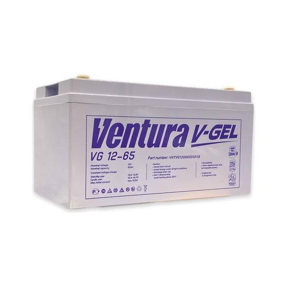 Акумулятор Ventura VG 12-65 GEL (гелевий) - фото товару 1