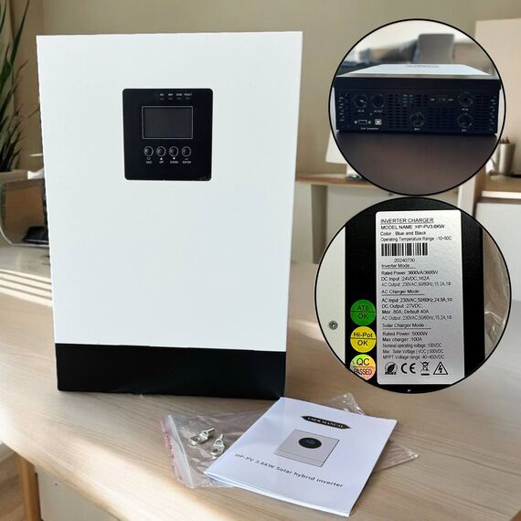 Гібридний інвертор 24V 3.2kw - фото товара 2