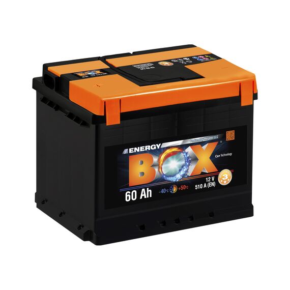 Акумулятор ENERGY BOX 60 Ah 540 A (+ -) - фото товара 1