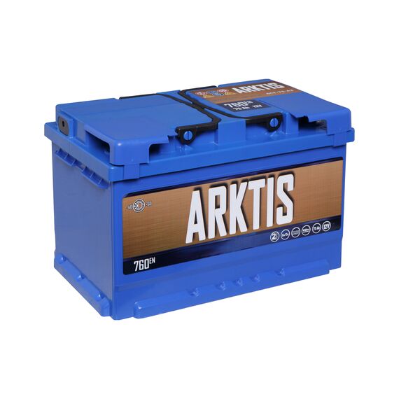 Акумулятор ARKTIS euro 75 Ah 760 A (- +) - фото товара 1