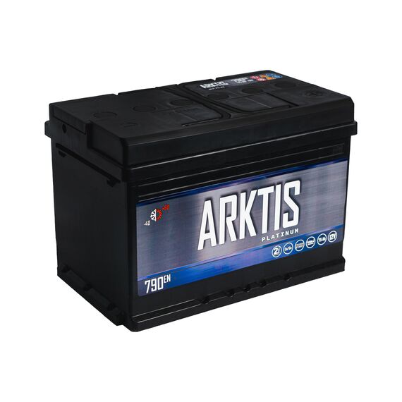 Акумулятор ARKTIS PLATINUM 75 Ah 790 A (- +) - фото товара 1