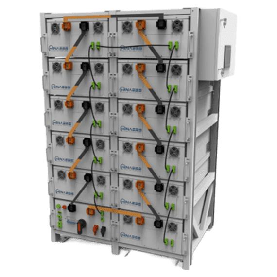 Система накопичення енергії HINAESS 143kW: модуль 143kWh, C14, 51.2V, 44.8-56.8V, 280Ah, 14.336kWh, 140A, 504*781*236mm / 108Kg + стійка 10S10 batt + 1 BCU... - фото товару 1