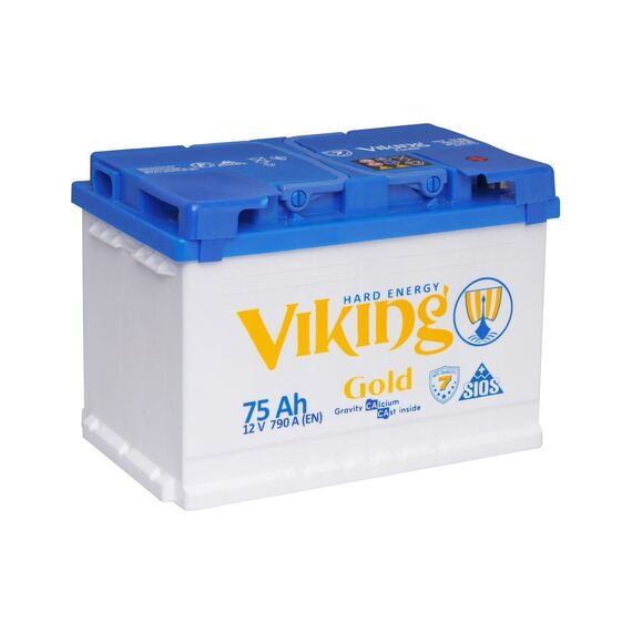 Акумулятор Viking Gold 6СТ-75Ah Аз 790А (0) (L3) - фото товара 1