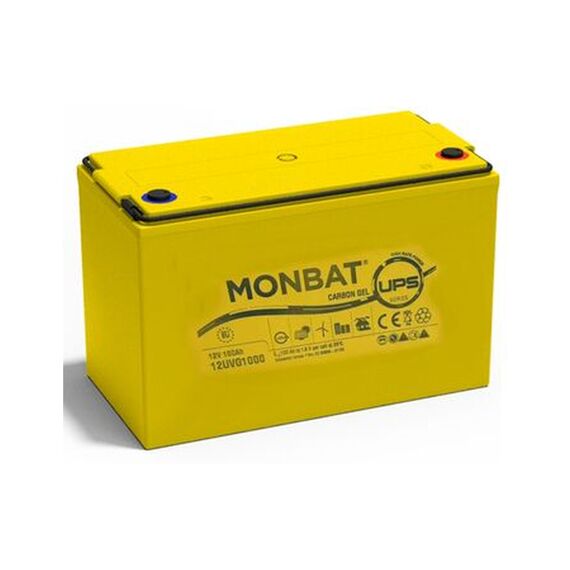Акумулятор гелевий AGM Monbat High Rate Power Carbon 12v 180Ah (12UVG1800) - фото товару 1