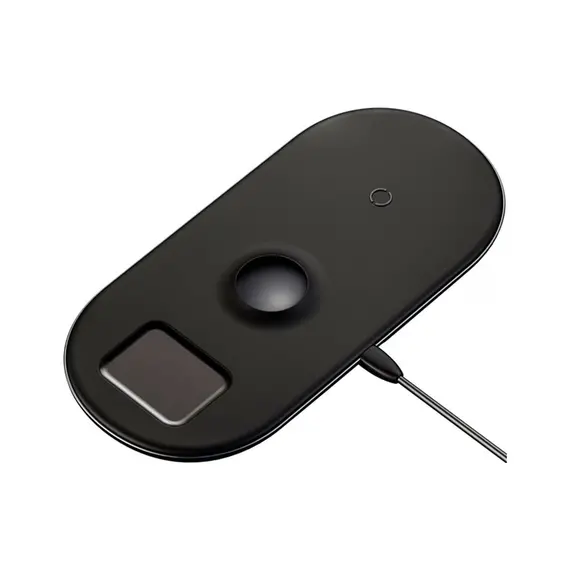Бездротовий зарядний пристрій Baseus Smart 18W 3 in 1 Чорний (WX3IN1-C01) - фото товару 1