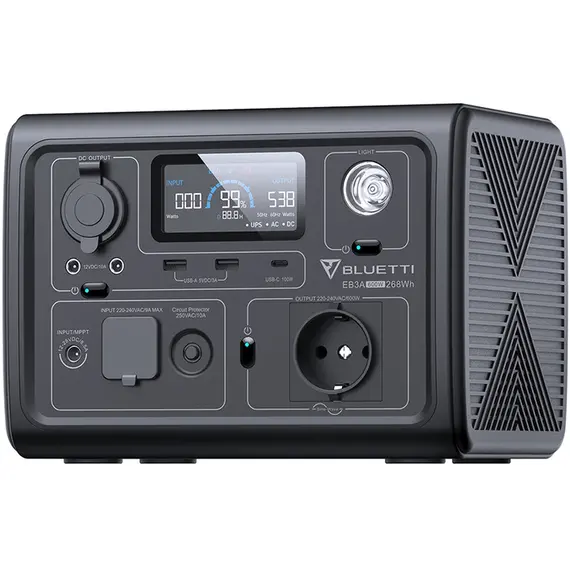 Зарядна станція BLUETTI EB3A, 600W, 268Wh, EU - фото товару 4