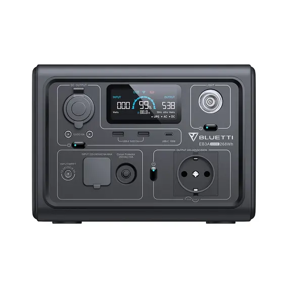 Зарядна станція BLUETTI EB3A, 600W, 268Wh, EU - фото товару 1