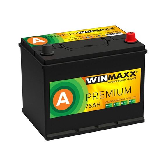Автомобільний акумулятор WINMAXX PREMIUM ASIA 75 Ah - фото товару 1