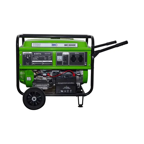 Генератор однофазний бензиновий IMC8000E 8KVA/6.4 кВт, двигун NAVI, AVR - фото товару 1