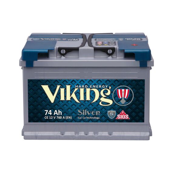 Акумулятор Viking Silver 6СТ-74Ah Аз 760А (0) - фото товара 1