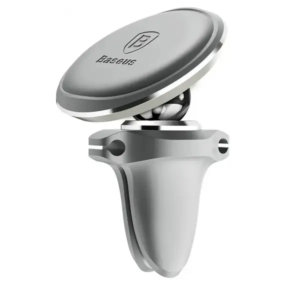 Автоутримувач Baseus Magnetic Air Vent Car Mount Holder Silver (SUGX-A0S) - фото товару 1