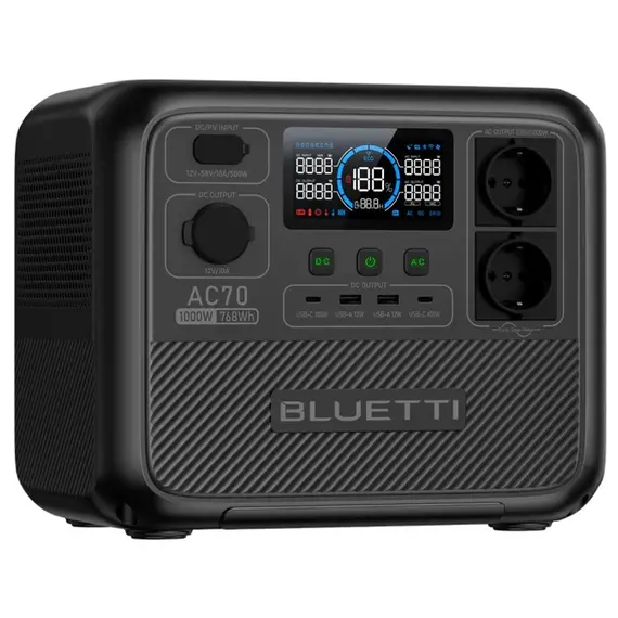 Зарядна станція BLUETTI AC70, 1000W, 768Wh, EU - фото товару 2