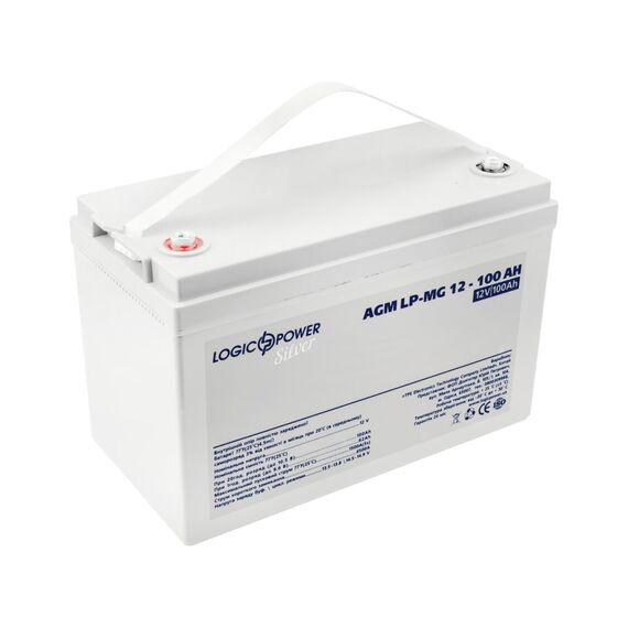 Аккумулятор AGM LP 12V-100 Ah Silver - фото товару 1