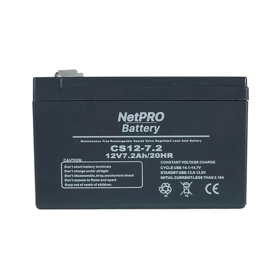 Аккумуляторная батарея NetPRO CS 12-7.2 - фото товара 1