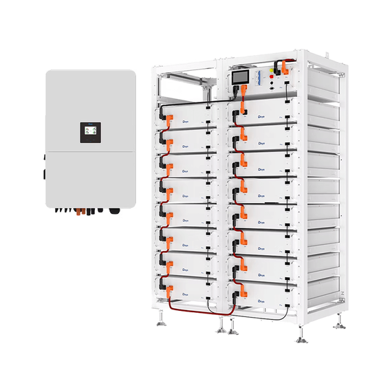 Система накопичення енергії Deye 100 кВт: інвертор SUN-100K-SG02HP3-AU-EM6 (1 шт) + блок керування BOS-G-PDU-2 (1 шт) + акумулятор BOS-G80 Pro (16 шт) + стійка... - фото товару 1