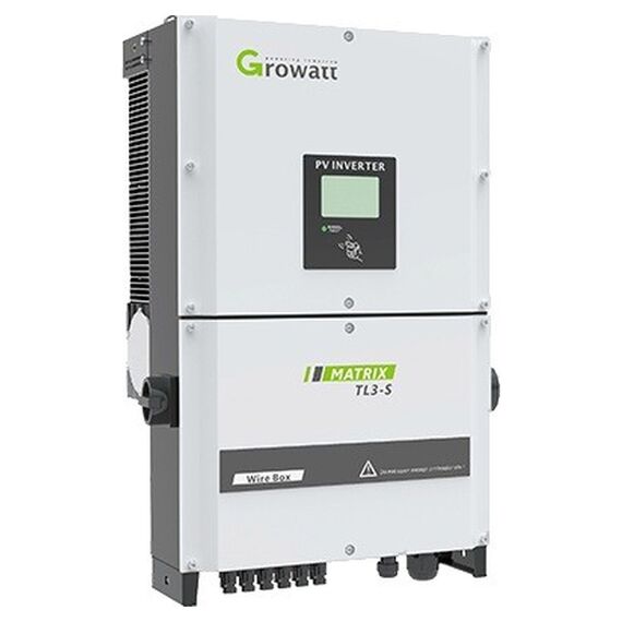 Мережевий інвертор Growatt, модель 17000 TL3 S, 17 кВт, 2 МРРТ та графічний дисплей - фото товару 1
