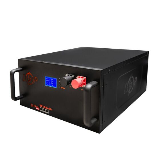 Аккумулятор LP LiFePO4 51,2V - 100 Ah (5120Wh) (Smart BMS 150A/100А) с LCD металл Smart RM - фото товара 3