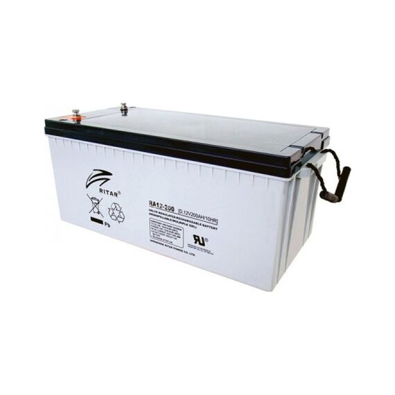 Акумуляторна батарея RITAR AGM RA12-200 - фото товару 1