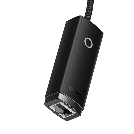 USB Hub Baseus Lite Type-C для RJ45 Ethernet 1000Mbps Чорний (WKQX000301) - фото товара 3