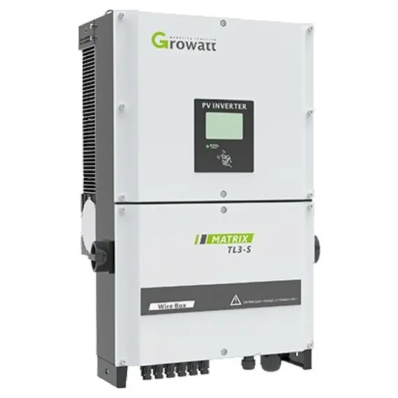 Мережевий інвертор Growatt, модель 25000 TL3-S, 25 кВт, 2 МРРТ, графічний дисплей та групу захисту - фото товару 1