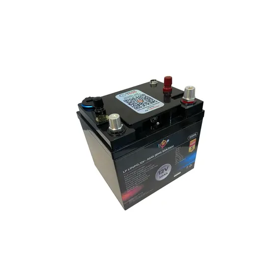 Акумулятор LP LiFePO4 універсальний із зарядним пристроєм 12V (12,8V) - 50 Ah (640Wh) (BMS 50A/25А) пластик - фото товара 3