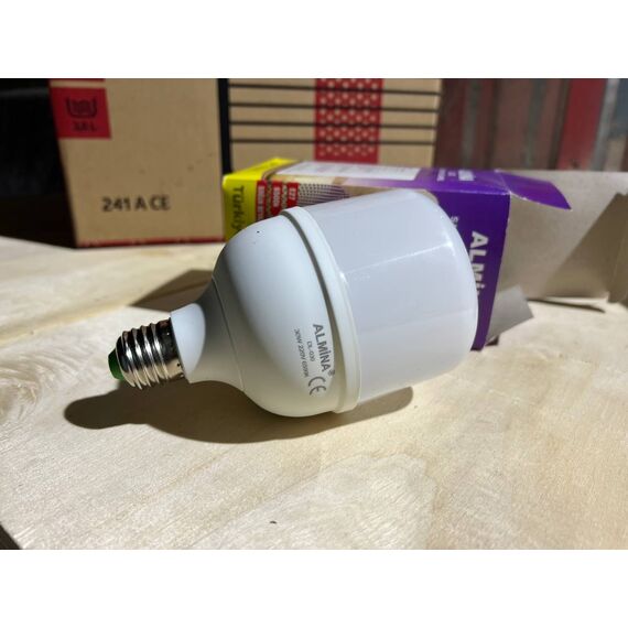 Акумуляторна LED лампа Almina DL-030 30W, 220V, 6500K, Ø95мм, 150мм, 120г
