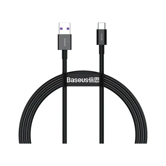 Кабель Baseus Superior USB 2.0 to Type-C 66W 2M Чорний (CATYS-A01) - фото товару 1